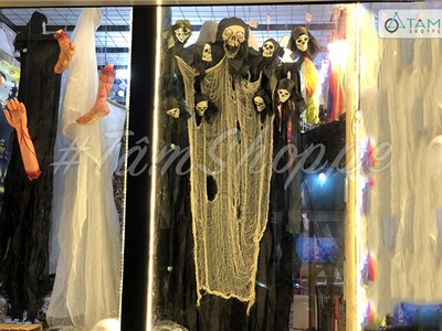 Ma điện tử chín đầu mắt đèn Led phát âm thanh kinh dị HLW-CMA-01 (tặng pin)